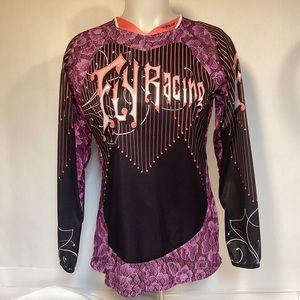 Fly Racing Kinetic Womens Motocross Jersey size medium Long sleeve top